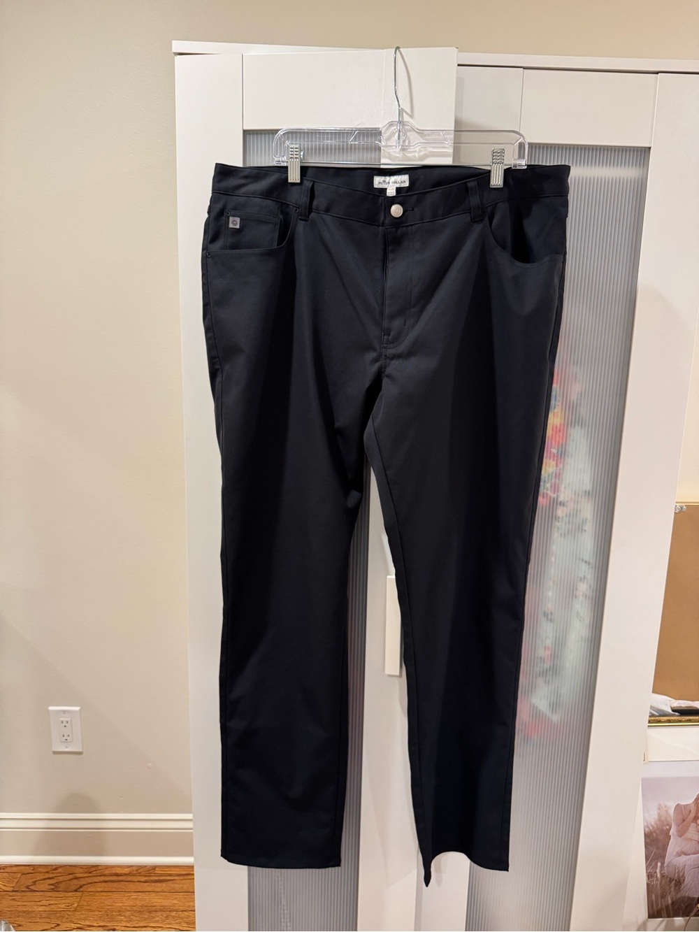 Peter Millar Men’s Black Pants Size 40x32 Golf Casual Dress Pants